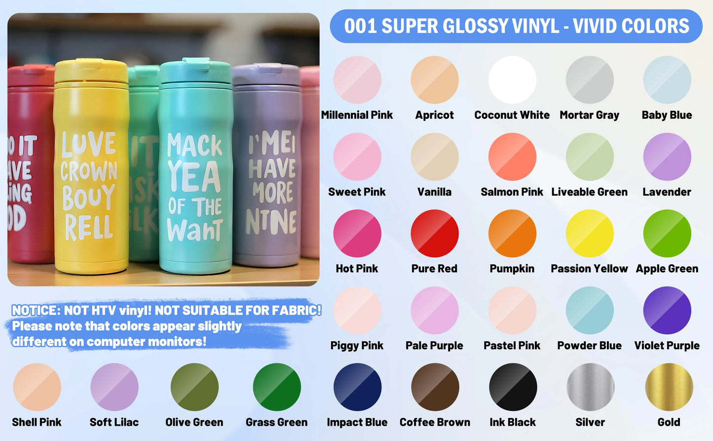 Teckwrap 001G Series craft vinyl - Pumpkin Glossy