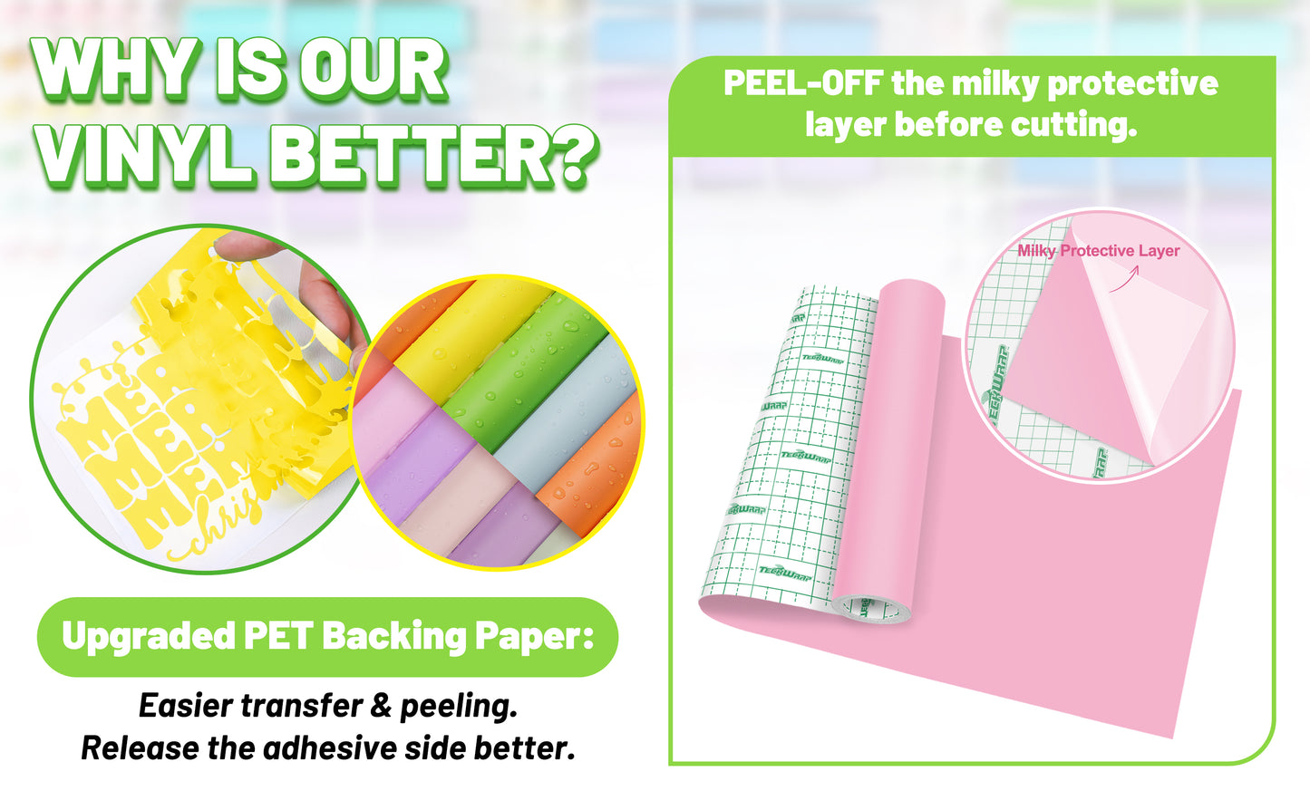 Teckwrap 001M Series craft vinyl - Olive MATTE