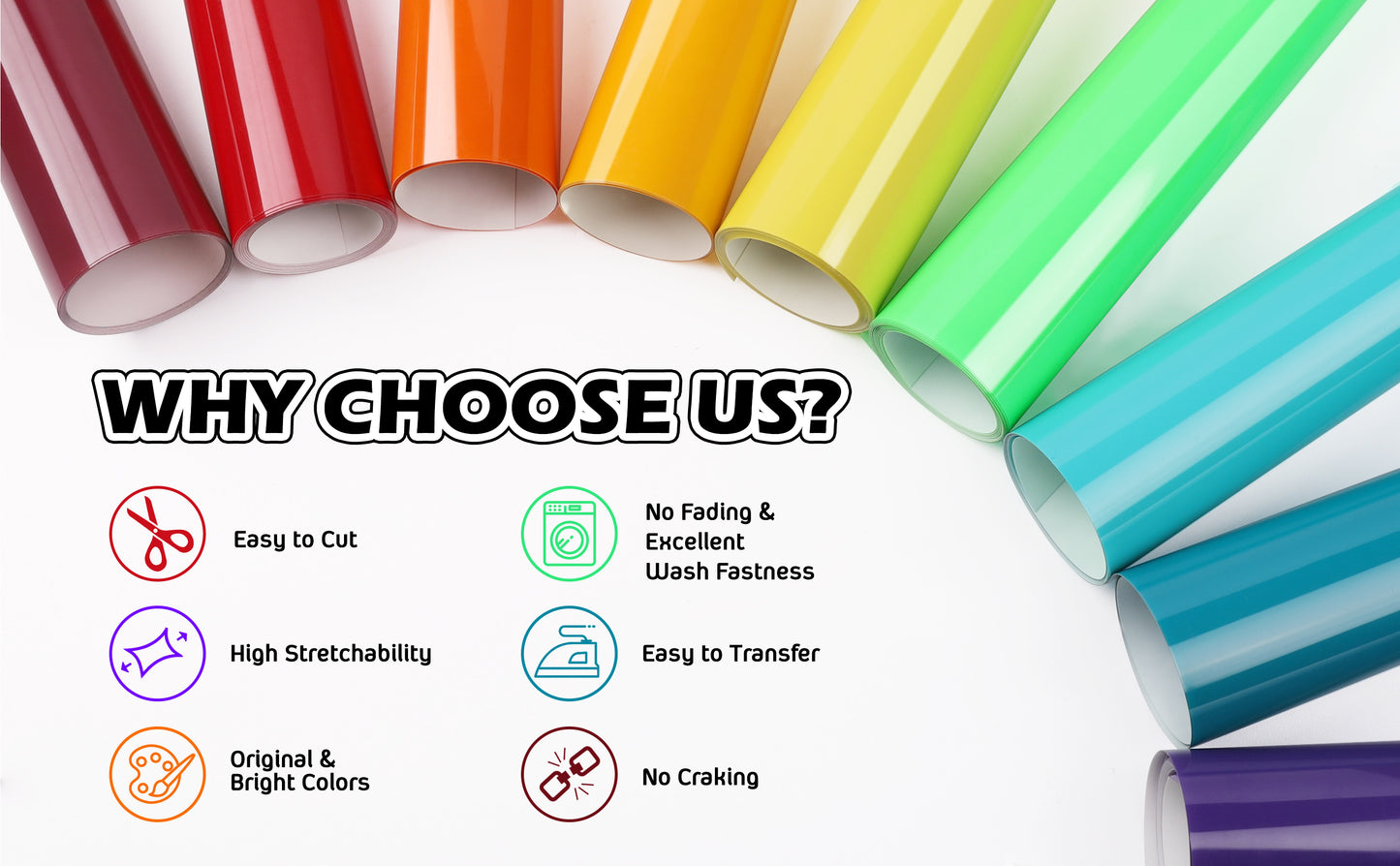 Teckwrap Plain PU Heat Transfer Vinyl (Iron On) - Coral Pink