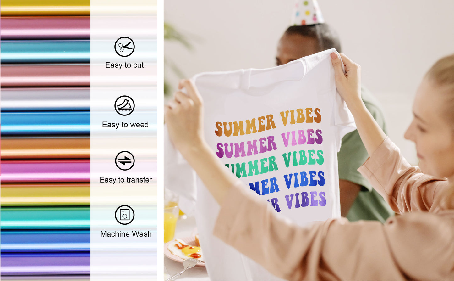 Teckwrap Metallic Pearlescent HTV - Tiffany Blue