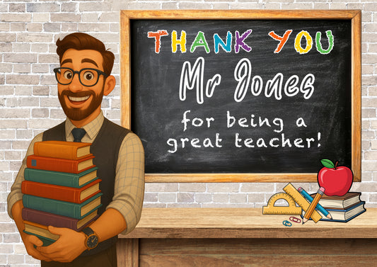 Personalised Thank you teacher design