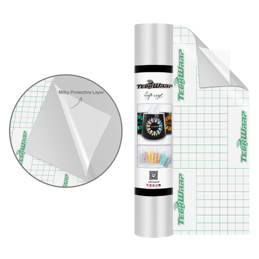 Teckwrap 001M Series craft vinyl - Silver MATTE