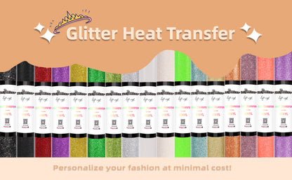 Teckwrap Glitter Heat Transfer Vinyl - Rose Gold