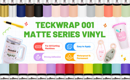 Teckwrap 001M Series craft vinyl - Pumpkin MATTE