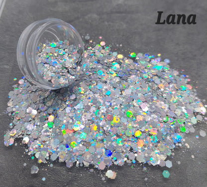 Lana - Mixed craft glitter - 10g bag