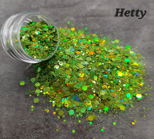 Hetty - Mixed craft glitter - 10g bag