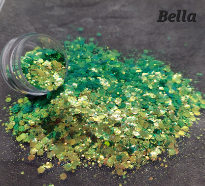 Bella - Mixed craft glitter - 10g bag