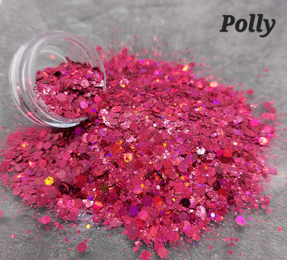 Polly - Mixed craft glitter - 10g bag