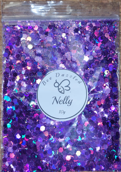 Nelly - Mixed craft glitter - 10g bag