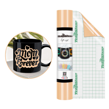 Teckwrap 001G Series craft vinyl - Apricot GLOSSY