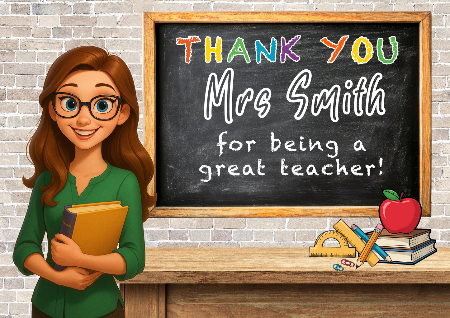 Personalised Thank you teacher design