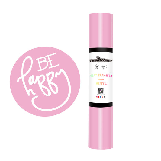 Teckwrap Plain PU Heat Transfer Vinyl (Iron On) - Pink