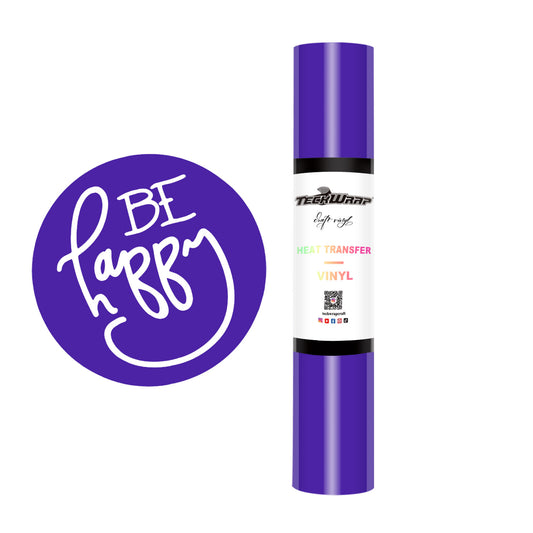 Teckwrap Plain PU Heat Transfer Vinyl (Iron On) - Purple