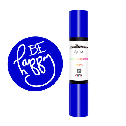 Teckwrap Plain PU Heat Transfer Vinyl (Iron On) - Royal Blue